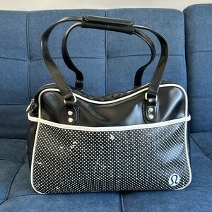 lululemon leather tote/overnight bag (medium sized) - vintage (circa 2004)